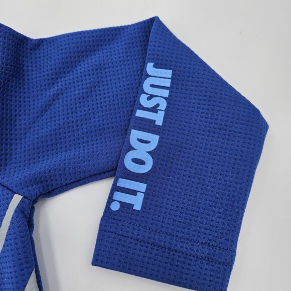 Nike Boys 2T Waffle Knit Hooded Shirt Dry Fit Logo Soccer Graphic Just Do It - Picture 3 of 10